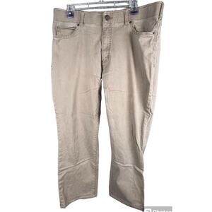 Lee Pants -Mens 38x32-Extreme Motion 2015036 Straight Fit Tapered Leg Tan